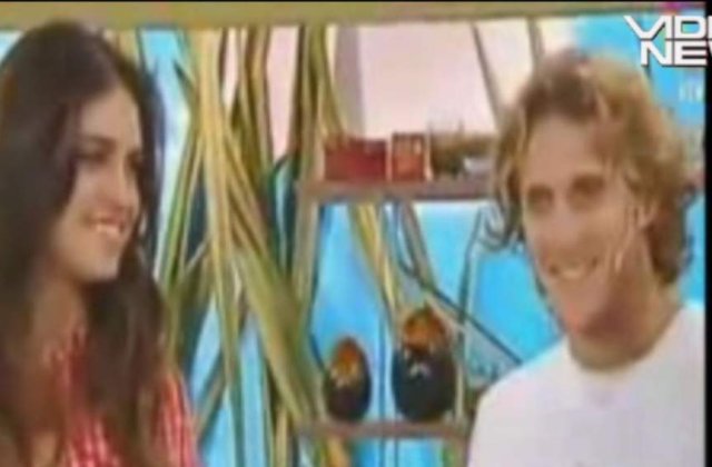 [VIDEO] Sarut in direct intre Diego Forlan si iubita lui