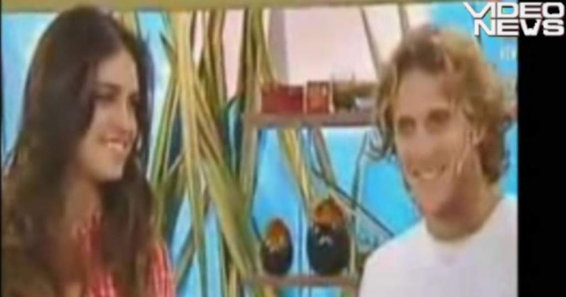  Video  Sarut in direct intre Diego Forlan si iubita lui