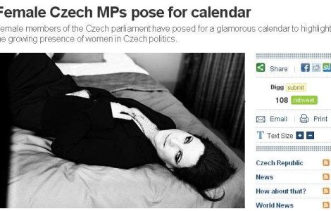 Parlamentarele cehe, in ipostaze sexy intr-un calendar