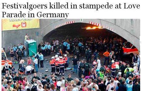 Germania: 19 morti si 340 de raniti in busculada de la Love Parade