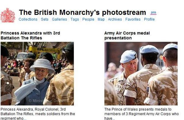 Casa Regala britanica a publicat pe internet fotografii rare