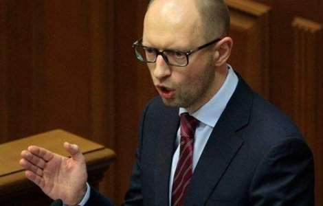 Premierul Iateniuk acuza Rusia ca intensifica tensiunea in Ucraina