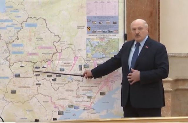 VIDEO Ce se va alege de Republica Moldova? Harta lui Lukashenko în care Ucraina e împărțită în patru 