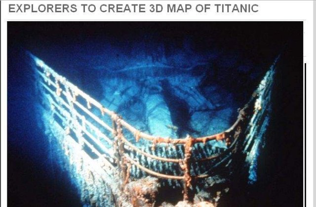 Titanic-ul va avea harta 3D