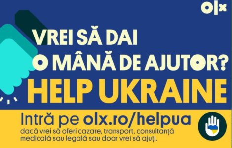 Ajutor Ucraina - OLX lansează o inițiativă urgentă de susținere a refugiaților ucraineni