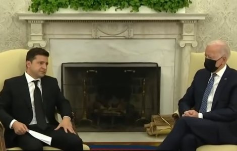 VIDEO Joe Biden a vorbit cu Volodimir Zelenski despre situația centralei nucleare de la Zaporojie