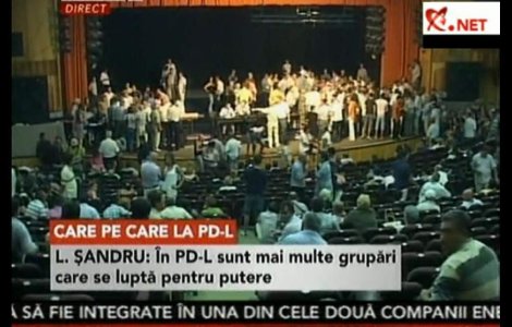  Video : "Bataie cu apa si cola" la sedinta PDL Constanta pentru stabilirea noii conduceri