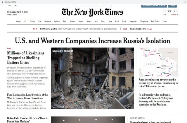New York Times, pentru prima dată fără reporteri în Rusia în ultimii 100 de ani: ”Nici Stalin, nici Războiul Rece, nimic nu ne-a alungat”