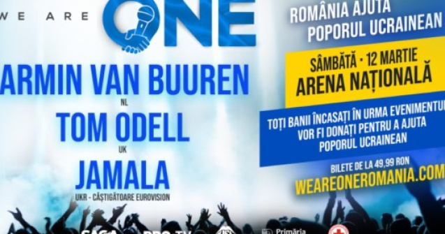 Armin van Buuren, Tom Odell și Jamala vin pe 12 martie în București, la WE ARE ONE