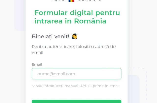 Formularul PLF va trebui completat în continuare de către cei care intră în România