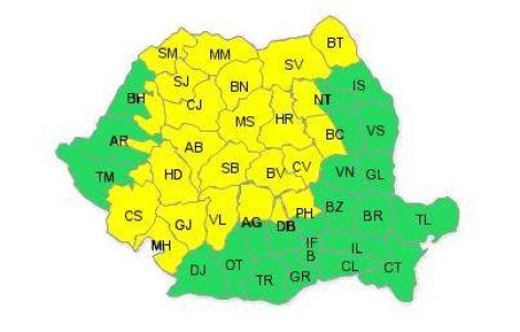 Cod galben de ploi si vijelii