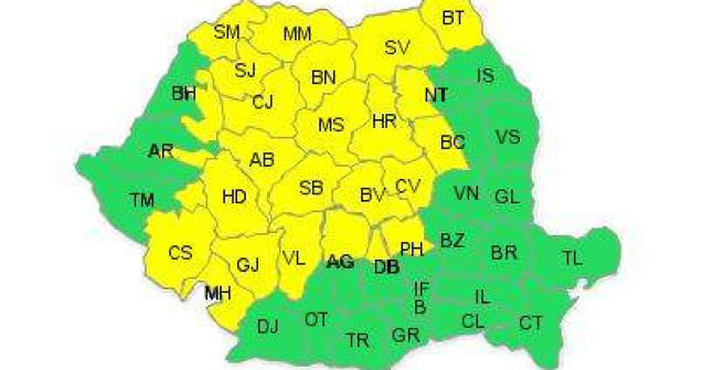 Cod galben de ploi si vijelii