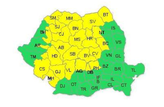 Cod galben de ploi si vijelii