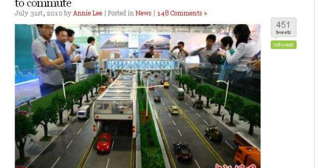  Video  Autobuzul care merge peste masini