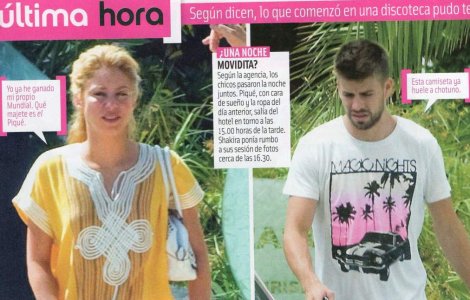 Shakira si-a insalat iubitul cu un fotbalist?