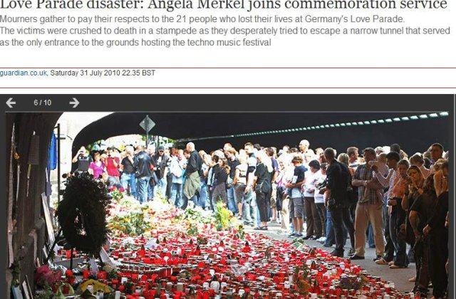 Memorial pentru victimele Love Parade