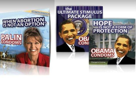 Adio, prezervative Sarah Palin sau Barack Obama!