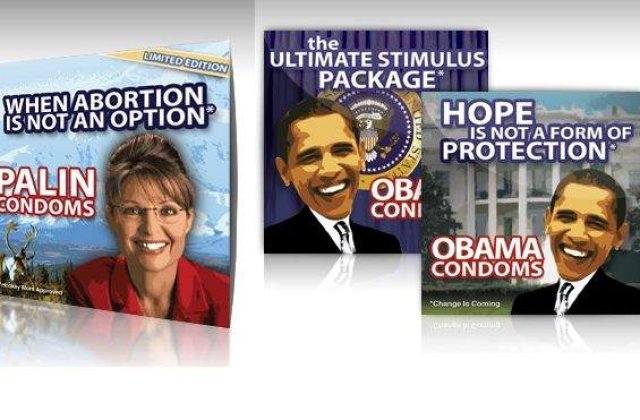 Adio, prezervative Sarah Palin sau Barack Obama!