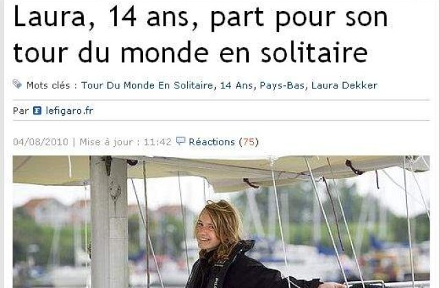 [VIDEO] Ocolul lumii intr-un yacht, la 14 ani