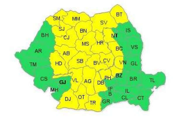 Cod galben de ploi si vijelii