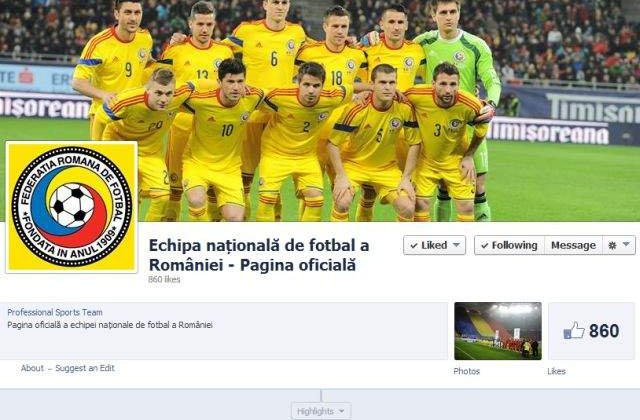 FRF a intrat in secolul XXI: Echipa nationala are cont de Facebook