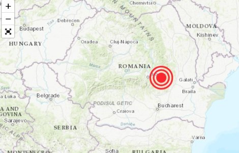 Cutremur de 4,3 grade în Vrancea, luni dimineața