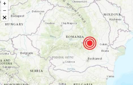 Cutremur de 4,3 grade în Vrancea, luni dimineața