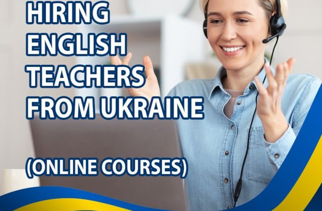 Burlington English angajează profesori din Ucraina și oferă cursuri gratuite pentru refugiați 