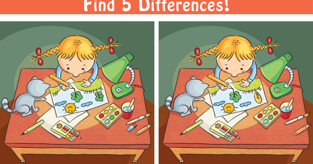  Top  Joc de atenție! Găsește cele 5 diferențe cât mai repede