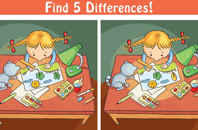 Joc de atenție! Găsește cele 5 diferențe cât mai repede