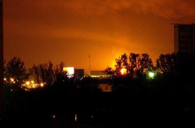 O alta baza militara din regiunea Moscova, amenintata de incendii