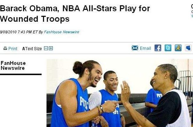 Barack Obama, meci de baschet cu vedete din NBA