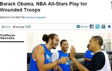 Barack Obama, meci de baschet cu vedete din NBA