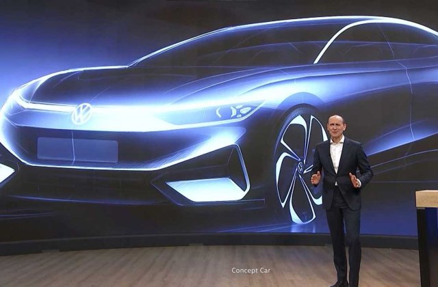 Conceptul Volkswagen Aero B, alternativa electrică a lui Passat, va avea o autonomie de 700 de kilometri