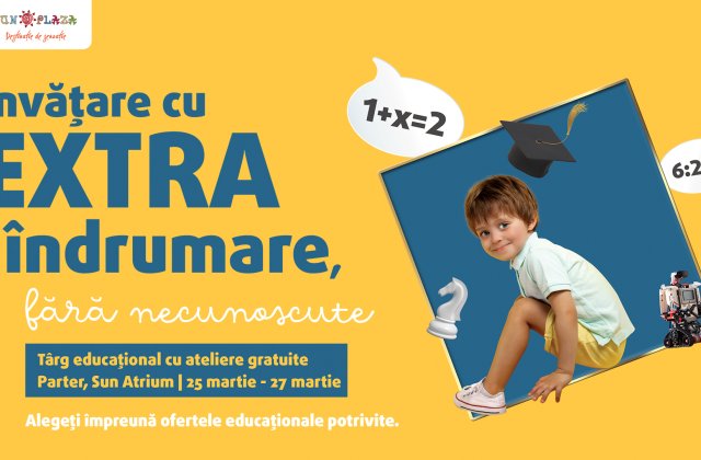 Sun Plaza invită părinții și copiii să descopere EXTRA oferte educaționale