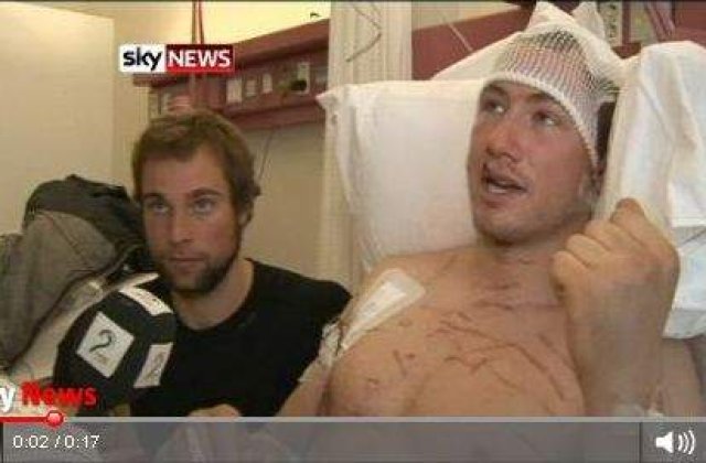 [VIDEO] S-a trezit cu capul in gura unui urs polar