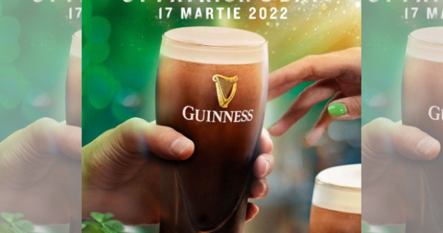 St. Patrick s Day 2022 a venit! Hai să savurăm împreună un pint de Guinness
