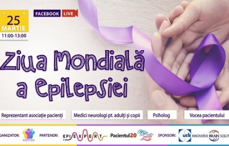 PURPLE DAY 2022 - Ziua Mondială a Epilepsiei. Eveniment organizat de Asociația Pacienților cu Epilepsie