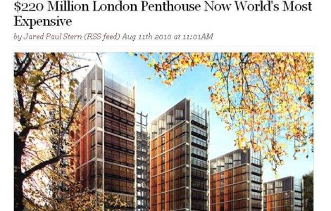 Cat costa cea mai scumpa locuinta din lume?