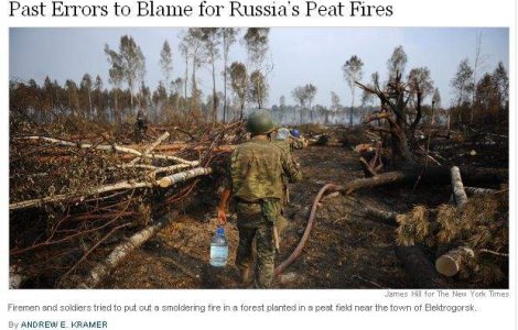 Rusia: Incendiile, provocate de erori umane mai vechi