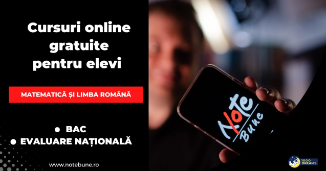 Noua platformă de educație NOTE BUNE le oferă tuturor elevilor cursuri online pentru învățarea materiei școlare de examen