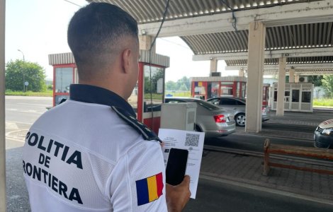 17 migranţi au fost găsiţi la frontieră ascunşi într-un TIR