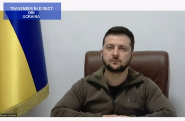 Parlamentul României/Volodimir Zelenski: E nevoie de alte sancțiuni; opriți tranzitul mărfurilor 