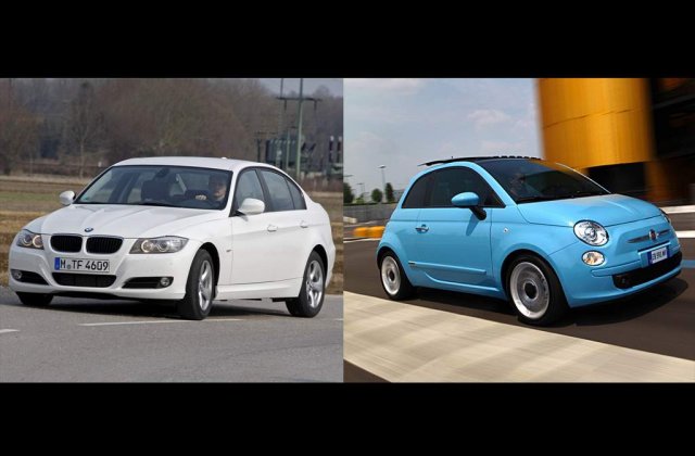 Limitele eficientei: Cele mai economice versiuni de la BMW si Fiat au acelasi consum!