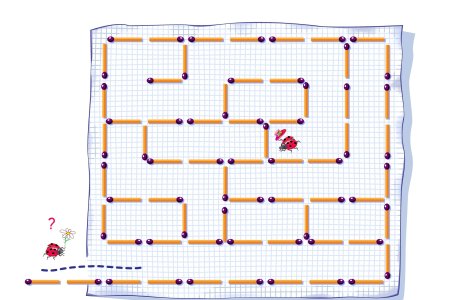  Top  Joc de logică! Scoate două chibrituri pentru a elibera calea buburuzei