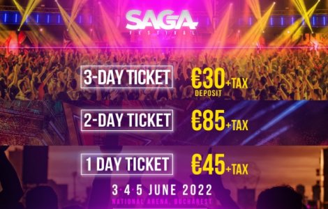 SAGA lansează biletele de o zi și de două zile pentru festival