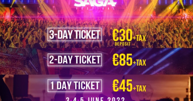 SAGA lansează biletele de o zi și de două zile pentru festival