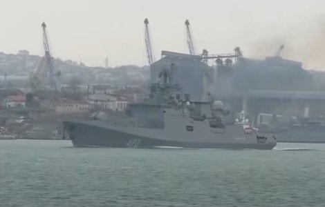 Rusia: O explozie a avariat grav o navă importantă din flota Mării Negre