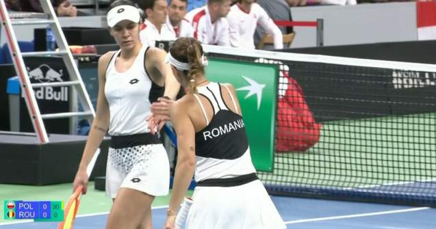 Polonia - România 4-0, în Billie Jean King Cup. Buzărnescu și Mitu au fost învinse la dublu