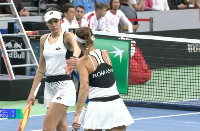 Polonia - Rom&acirc;nia 4-0, &icirc;n Billie Jean King Cup. Buzărnescu și Mitu au fost &icirc;nvinse la dublu 